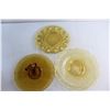 Image 5 : (3)  Amber  Glass Dishes 11''