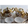 Image 2 : 29 pc Asian Themed Dish Set - Tea Pots w. Cups, Soup Bowls and Spoons