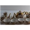 Image 4 : 29 pc Asian Themed Dish Set - Tea Pots w. Cups, Soup Bowls and Spoons