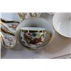 Image 8 : 29 pc Asian Themed Dish Set - Tea Pots w. Cups, Soup Bowls and Spoons