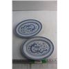 Image 1 : (2) Asian Themed Serving Dishes 12'' x 9''