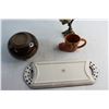 Image 8 : Candle Holder, Serving Dish and (2) Vases