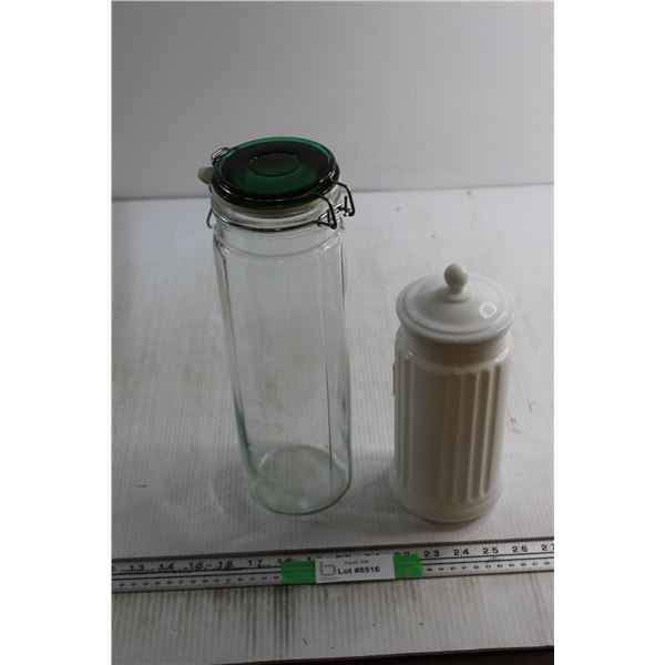 (2) Pasta Storage Jars