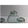 Image 4 : (3) Hermetic Glass Storage Jars