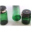 Image 6 : Set of 4 Green Glass Storage Jars