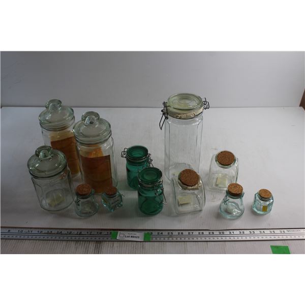 (12) Assorted Glass Storage Jars