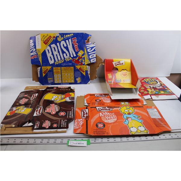 (5) The Simpsons Product Boxes