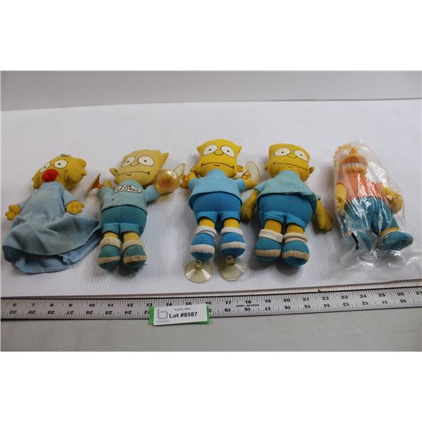 (4) Bart Simpson Plushes, Maggie Plush