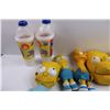 Image 3 : Bart Simpson Slippers, (3) Bart Simpson Dolls, Assorted Merch