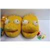 Image 4 : Bart Simpson Slippers, (3) Bart Simpson Dolls, Assorted Merch