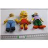 Image 1 : (3) The Simpsons Plushes - Krusty has a Hard Head