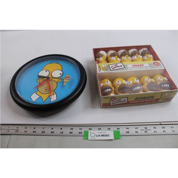 Homer Lights and Clock - Both Untested
