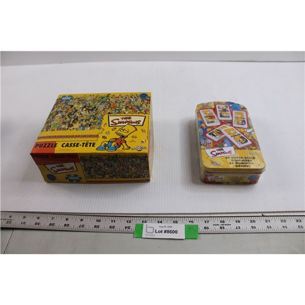 The Simpsons Puzzle (As Is) and Dominoes (Sealed)