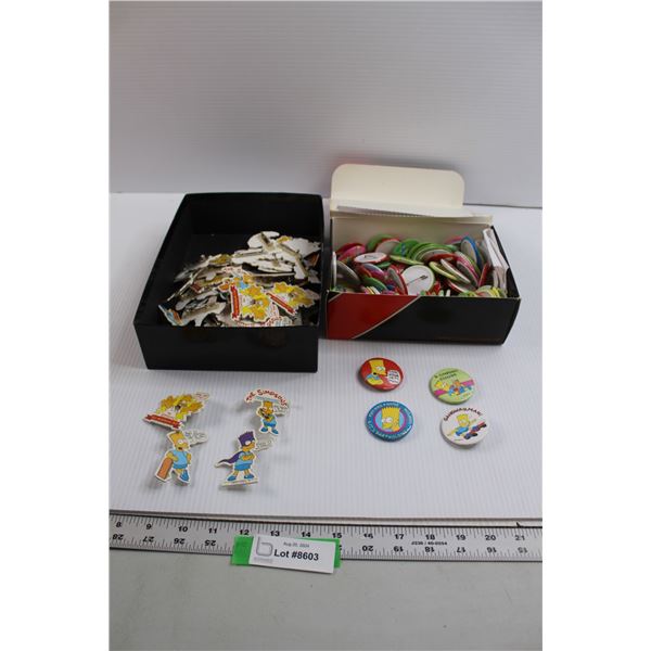 (2) Boxes The Simpsons Pins