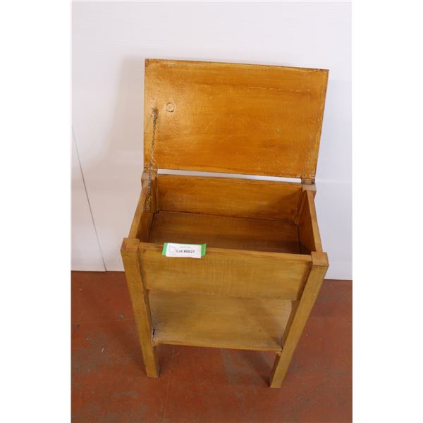 *Homemade Side Table with Storage - 16" x 10" x 25"