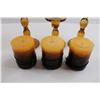 Image 3 : (3) Candles and Candleholders