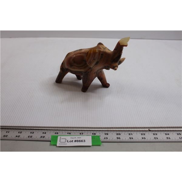 Stone Elephant Decoration