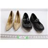 Image 1 : (2) Pairs Shoes - Heels Sized 7 1/2, Black Shoes Unknown
