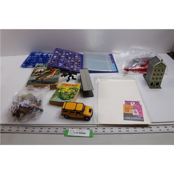 Spider-Man Book, Toy Gun, Misc.