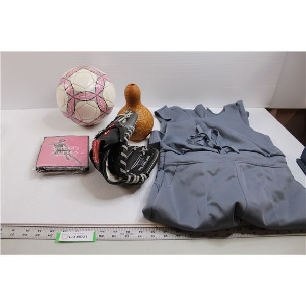 Soccer Ball, Baseball Glove, Misc.