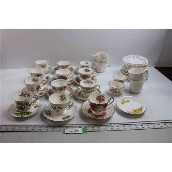 Assorted Teacups and Saucers