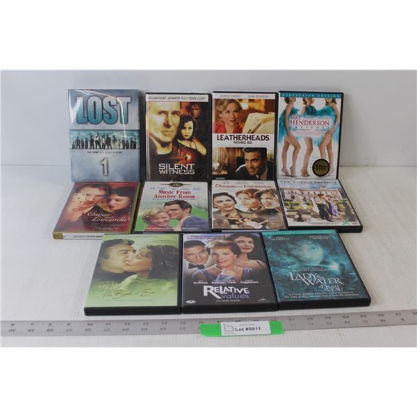 (11) Assorted DVD Movies/TV Shows - Lost The Complete First Season, Silent Witness, Relative Values,