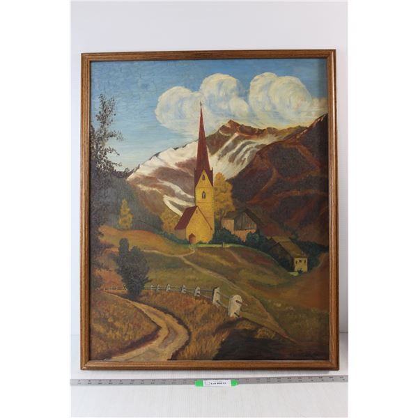 * Original Signed Oil Painting Framed by Mel Fenric - 26" x 32 1/2"