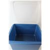 Image 5 : Wooden Crate, Pair of Black and White Fila Size 8 Running Shoes, Sterilite Plastic Tub Container