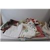 Image 1 : Assorted Table Cloths, Cloths, Placemats, Misc.