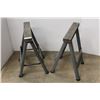 Image 1 : *Pair of Aluminum Saw Horses - 20" x 26"H