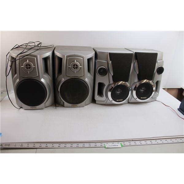 (2) Pairs of Speakers - All Untested and As Is