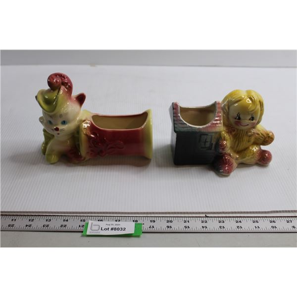 (2) Ceramic Planters