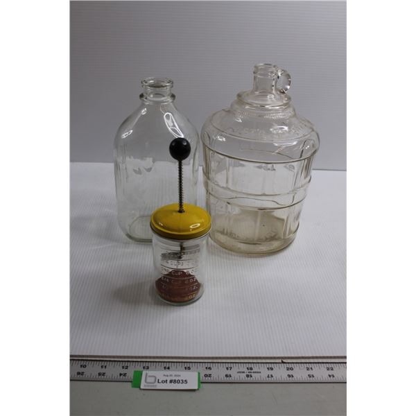 Glass Bottle and Jug, Chopper