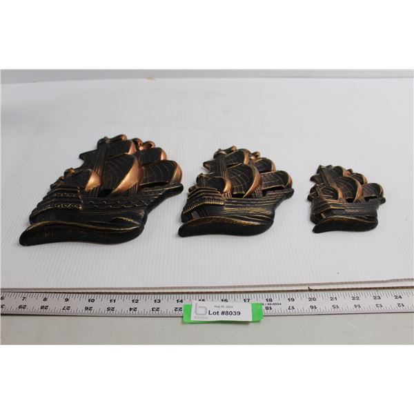 3-Piece Boat Wall Art Set