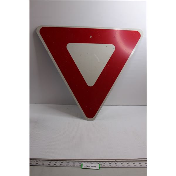 Yield Sign - 27 1/2" x 23 1/2"