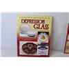 Image 4 : (3) Books - Depression Glass - Toy Tractors