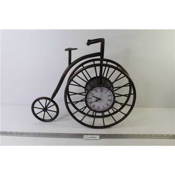 Metal Tricycle Clock & Mirror