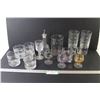 Image 1 : Assortment of Glasses - Vinegar Bottle