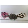 Image 1 : (3) Pair of Ladies Footwear (sizes 7.5 - 8 - unknown)