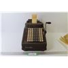 Image 1 : Vintage Burroughs Manual Adding Machine (#8 not working)