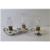 Image 3 : (3) Miniature Oil Lamps