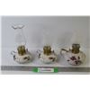 Image 1 : (3) Miniature Oil Lamps