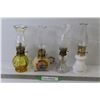 Image 1 : (4) Miniature Oil Lamps