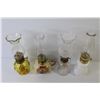 Image 2 : (4) Miniature Oil Lamps