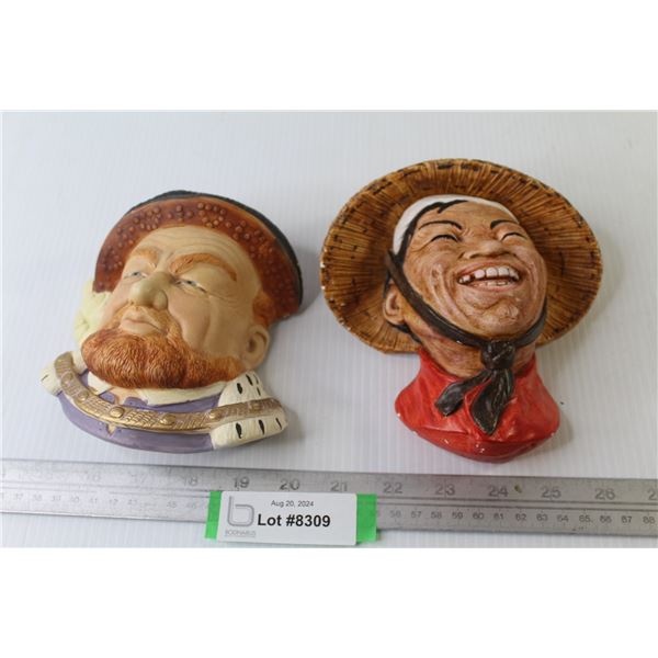 (2) Whiteware Heads