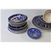 Image 3 : Partial Blue Willow Ceramic Dishes (partial set)