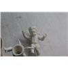 Image 3 : (4) Plastic Cherub Decorations, Angel Trick Box and Dish