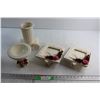 Image 1 : (2) Whiteware Picture Frames, Vase and Planter