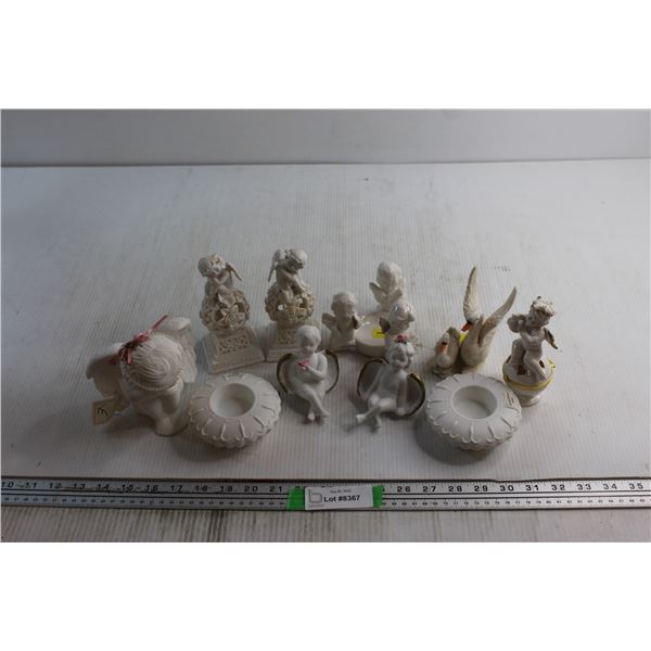 (10) Assorted Cherub Decorations