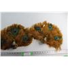Image 1 : (2) Peacock Feather Hand Fans